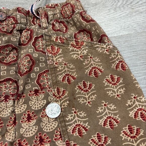 Dr. Collectors P23 Ajrakh Coffee Print A Pants Women's Medium Boho Indie - Picture 12 of 14